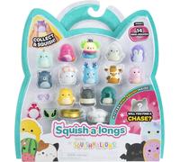 KAL-Lot De 14 Mini-Squish De 2,5 Cm De Série 1, Wave 2 Avec (4) Accessoires, (1) Anneau De Fixation Et (1) Guide Du Collectionneur \U2013 Collectionnez, Échangez Et Jouez