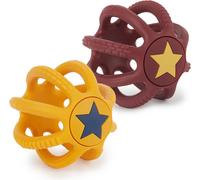 KAL-Lot De 2 Balles De Dentition Et De Préhension Pour Bébé En Silicone \U2013 Sunset Balle De Préhension Pour Bébé Oball Baby Ballon De Préhension Pour Bébé Ballon De Motricité Pour Bébé