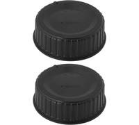KAL-Lot De 2 Bouchons Arrière D'Objectif 50 Mm Lf-4 Pour Objectif D'Appareil Photo Compatible Avec Nikon Série D D7500 D5 D6 D5600 D4S D500 18 Mm Noir