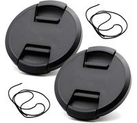 KAL-Lot De 2 Bouchons D'Objectif À Clipser 77 Mm Pour Objectif 24-105 Mm Pour Canon Eos R6 R6M2 R6Ii R5M2 R5Ii, Pour Objectif Nikkor 24-120 Mm Pour Nikon Z6Iii Z8, Pour Objectif Fe 24-105 Mm Pour Son