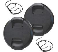 KAL-Lot De 2 Bouchons D'Objectif Universels 72 Mm Pour Nikkor Z 24-70 Mm F/4 S Pour Appareil Photo Nikon Z7 Z6, Pour Fuji Xf16-80 Mm F/4 R Ois Wr Pour Appareil Photo Fuji X-T4 X-T3