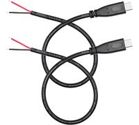 KAL-Lot de 2 câbles d'alimentation courts USB C vers 2 broches - 20 AWG - 5 V - Connecteur USB type C à 2 broches - Pour appareils USB de type C installés ou de rechange