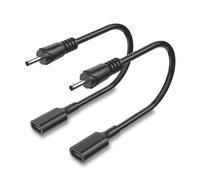 KAL-Lot De 2 Câbles Usb-C Vers 3,5 X 1,35 Mm 15 W 5 V, Type C Femelle Vers Dc 3,5 X 1,35 Mm Pour Routeur, Mini Ventilateur, Lampe De Table, Disques Durs Externes, Mixage Audio, Haut-Parleur