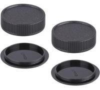 KAL-Lot De 2 Cache-Objectifs M42 Et Cache-Objectif Arrière Compatibles Avec Objectif Carl Zeiss Jena Flektogon 35 Mm F2.4, Meyer-Optik 50 Mm F/1.8, Appareil Photo Praktica Mtl3 Mtl5