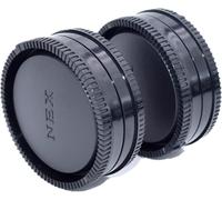KAL-Lot De 2 Lentilles Arrière Cap+2 Bouchons Corporels Compatibles Avec Pour A9 A9Ii A7C A7S A7Sii A7R A7Rii A7 A6500 A5000 A3500 Nex-7 Nex-6 Nex-5T Nex-5R Nex-5N Nex-5 Nex-5C Nex-3C (2 Set) )