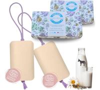 Kal-Lot De 2 Savons Lait D'anesse Certifie Bio Ecocert - Savon Visage, Corps Et Mains Les Universels - 2 Pain De Savon Solide Lait Anesse Amande Douce 100 G - Fait En France