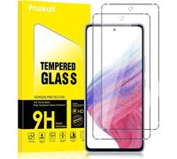Kal-Lot De 2 Verre Trempé Pour Samsung Galaxy A53 5g/A52/A52s 5g, Protection Écran Hd Transparent Dureté 9h Glass Film Pour Samsung A53 6.5"", Sans Bulles Anti-Rayures