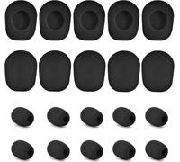 KAL-Lot De 20 Coussinets En Mousse Pour Microphone Compatible Avec Casque Bluetooth Vxi Blueparrott B350-Xt (B350Xt B350 Xt) Version 1 Et Version 2