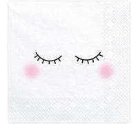 Kal-- Lot De 20 Serviettes En Papier Imprimées Licorne Dormant, Couleur, Sp33-70