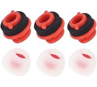 KAL-Lot De 3 Coussinets De Rechange Pour Casque Bluetooth Plantronics Voyager 5200 Série 5200, Ultra Confortables En Silicone Pour Bouchons D'Oreille Poly Voyager 5210 5220 Rouge (M)