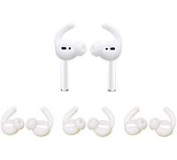 KAL-Lot De 3 Paires De Crochets D'Oreille Pour Airpods Compatibles Avec Apple Airpods 1 Et Airpods 2 Ou Earpods (Blanc)