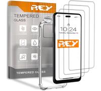 Kal-Lot De 3 Verre Trempé Et Coque Anti-Shock Pour Iphone 16 Pro 6,3"", Verre Trempé Et Silicone Tpu Haute Résistance