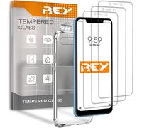 Kal-Lot De 3] Verre Trempé Et Coque Anti-Shock Pour Xiaomi Redmi 6, Verre Trempé Et Silicone Tpu Haute Résistance