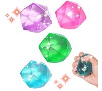 KAL-Lot De 4 Balles Anti-Stress,Jouets Anti-Stress,Balle Anti Stress Soulagement,Anti-Stress Colorées Fidget Balls,Anxiété Thérapie Des Mains Sensory Fidget Jouets Relaxants