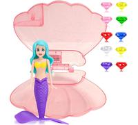 KAL-Lot De Sirène Sinkers Sirène Pour Enfants Coquille Jouets De Plongée Pour Piscine,Jouets Piscine Pierre Precieuse Petites Sirènes Jeux Piscine Cadeau Pour Enfant Fille 3-12 Ans Entraînement Sous-