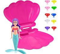 KAL-Lot De Sirène Sinkers Sirène Pour Enfants Coquille Jouets De Plongée Pour Piscine,Jouets Piscine Pierre Precieuse Petites Sirènes Jeux Piscine Cadeau Pour Enfant Fille 3-12 Ans Entraînement Sous-