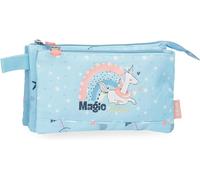 Kal-Magic Summer Trousse De Toilette, Sac Bandoulière, Idéale Pour Organiser Vos Affaires, Compartiments Multiples. Rose Et Bleu.