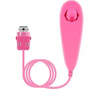 Kal-Manette Nunchuck Filaire Basée Sur Le Mouvement Pour Nintendo Wii Console Jeu Vidéo Couleur Rose