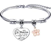 Kal-Marraine Cadeau Bracelet Pour Madrina Bracelets ""J'aime Ma Super Marraine"" Pour Amis, Cadeau D'anniversaire, Cadeau De Noël