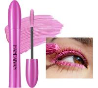 Kal-Mascara Coloré Mascara Coloré Charmant, Brosse Épaisse, Boucle, Mascara Durable Avec Des Cilpes Épaisses Et Longues, Étanche À L'eau Et À L'essuie (#2 Rosa)