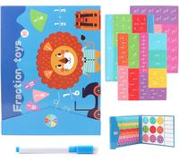 KAL-Mathématiques Montessori Primaire, Jeux De Mathématiques 6 7 8 9 Ans, Jouets Éducatifs Fractions, Jouet Éducatif Arithmétique, Calcul Fractionnaire Du Bois Matériel Montessori