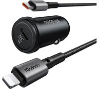 Kal-Mcdodo Chargeur De Voiture Usb C, 30 W Pd Chargeur De Voiture Usb C Adaptateur Allume-Cigare Usb Prise Usb Auto Chargeur Voiture Téléphone Portable Avec Câble Pour I-Phone