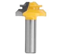 KAL-Mèche De Toupie À Onglet De Verrouillage À 45 Degrés En Carbure Cémenté 1/2 Pouce Tige De Routeur À Joint De Tige De Fraisage Outil De Coupe (12X1-3/8 45 Degree Router Bit)