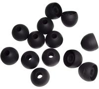 KAL-Medium Remplacement Embouts En Silicone \U2013 Semi-Transparent (Lot De 7 Paires), Noir, Moyenne (M)