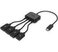 KAL-Micro Usb Hub Adaptateur, 3-Port Charge Otg Host Câble Adaptateur Pour Fire Tv Stick, Raspberry Pi 2 3 Pi Zero Android Smart Phone Tablet Samsung Galaxy Htc Sony Google Lg/Linux