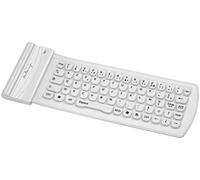 KAL-Mini Clavier Bluetooth En Silicone, Blanc