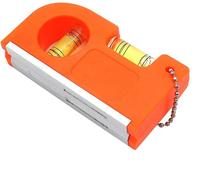 Kal-Mini Zipper Spirit Level Hanging Buckle With Chain Spirit Level Magnetic Aluminum Alloy Balance Ruler