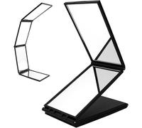 Kal-Miroir 360, Miroir Pliable, Miroir À Quatre Voies, Miroir De Poche Pliable Compact Pour Femmes Hommes, Portable Pour Sac À Main, Poche