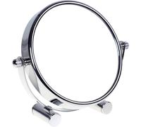 Kal-Miroir Cosmétique Sur Pied, Grossissement X10, Compact Miroir De Table, 6 Inch, Orientable Sur 360°, 100% Et 1000%, Chrome, Miroir De Ø 15,3 Cm, Kxd3142-10x