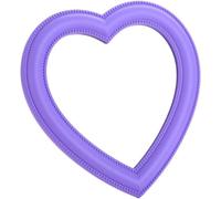 Kal-Miroir De Maquillage De Bureau Pliable En Forme De Coeur Avec Support Miroir De Table Avec Support Miroir Mural Pour Miroir Cosmétique Suspendu Miroir De Vanité (Violet)