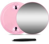 Kal-Miroir Grossissant X 40, Petit Miroir Grossissant Avec Ventouses Et Pinces, Pour Un Maquillage Précis Et Une Épilation Des Sourcils 3,5 Pouces