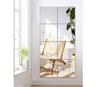 Kal-Miroir Mural Verre Miroirs Muraux Adhesif Miroir Autocollant Décoration Murale Sans Cadre Pour Salle De Bain, Porte, Chambre, Miroir Salon, Miroir Adhesif Mural