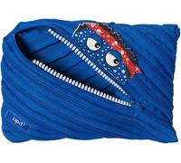 Kal-Monstre Trousse À Crayons Pour Garçons Trousse Scolaire Grande Capacité Grand Étui Pour L'école Et Le Bureau (Bleu)