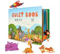 KAL-Montessori Quiet Book, Busy Book Livre Occupé Éducatif Puzzle Sensoriel Cahier D'Activité Pour Les Enfants De 2 À 6 Ans Motricité Fine Jouet Educatif (Animal)