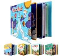 KAL-Montessori Quiet Book, Interactive Busy Book Montessori Toy, Livre Calme Montessori For Toddlers, Livre De Puzzle Éducatif, Livre De Puzzle Préscolaire, Livre De Jouets Pour Enfants À Partir De 2