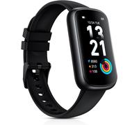 Kal-Montre Connectée Femme, 1,47'' Montre Sport Avec Cardiofrequencemetre/Oxymetre/Sommeil/, Podometre Trackers D'activité, Notification/Etanche 3atm Bracelet Connecté Pour Android Ios, Noir