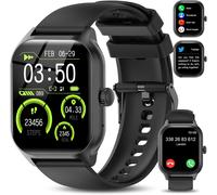 Kal-Montre Connectée Femme Homme, 2.01"" Hd Smartwatch Avec Répondre/Numéroter, Montre Intelligente Sport Etanche Ip68 Podometre/Cardiofrequencemetre/Moniteur De Sommeil Pour Android Ios