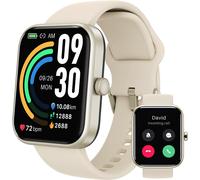 KAL-Montre Connectée Femme Homme Avec 1.83\U201D Écran Smartwatch Ip68 Avec Multiples Fonctions De Santé Et Vie 100+ Modes Sportifs Or