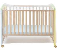 Kal-Moustiquaire Lit Bebe Universel,135 * 60 * 90cm, Respirant Moustiquaire Lit Parapluie, Stable Moustiquaire À Mailles Denses De Berceau, Accès Facile (Blanc)