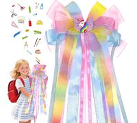 Kal-N?Ud Papillon En Organza 60x20cm,N?Ud De Sac D'école,Accessoire De Coiffure En Ruban,Boucles De Ruban Pour Les Fêtes À Thème,Les Cérémonies,Les Fêtes D'anniversaire