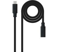 KAL-Nanocable 10.01.4501-L150 - Câble Usb 3.2 Gen2X2 100 W 4K/60 Hz, Usb-C/M-Usb-C/H, Noir, 1,5 M