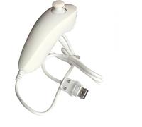 Kal-Nunchuk Manette Kit Pour Wii, Remplacement De Télécommande Pour Manette De Jeu De Contrôleur Nunchuck Compatible Avec Wii Jeu Vidéo Blanc