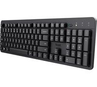KAL-Ody Ii Clavier Sans Fil Silencieux Qwerty Us Disposition, Touches Flottantes À Profil Bas, Anti-Déversement, Micro Récepteur Usb 2,4 Ghz, Clavier Sans Fil Plein Taille Pour Pc, Ordinateur