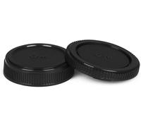 KAL-Om Couvercle De Boîtier Et Bouchon Arrière D'Objectif Compatible Avec Olympus Boîtier Cap Cap