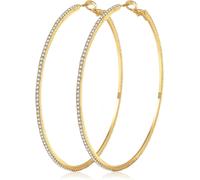 Kal-Orecchini A Cerchio In Oro 14k Con Strass Moda Orecchini A Cerchio Grandi E Sottili Orecchini A Cerchio In Oro Ipoallergenici Per Donne Ragazze Gioielli Regali 20/30/40/50/60/70mm Cerchi Oro