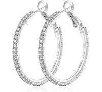 Kal-Orecchini A Cerchio In Oro 14k Con Strass Moda Orecchini A Cerchio Grandi E Sottili Orecchini A Cerchio In Oro Ipoallergenici Per Donne Ragazze Gioielli Regali 20/30/40/50/60/70mm Cerchi Oro